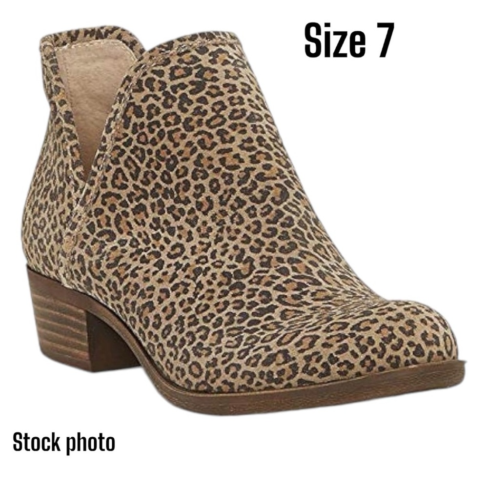 NWT Lucky Brand LK-Bashina2 Leopard Booties